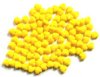 100 6mm Opaque Yellow Glass Heart Beads